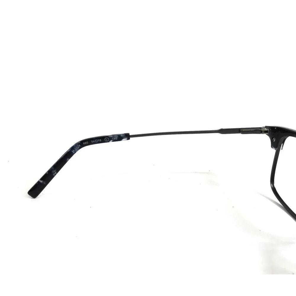 Marchon NYC Eyeglasses Frames M-2028 460 Black Gray Rectangle Full Rim 54-18-140